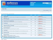 Tablet Screenshot of forum.melloware.com